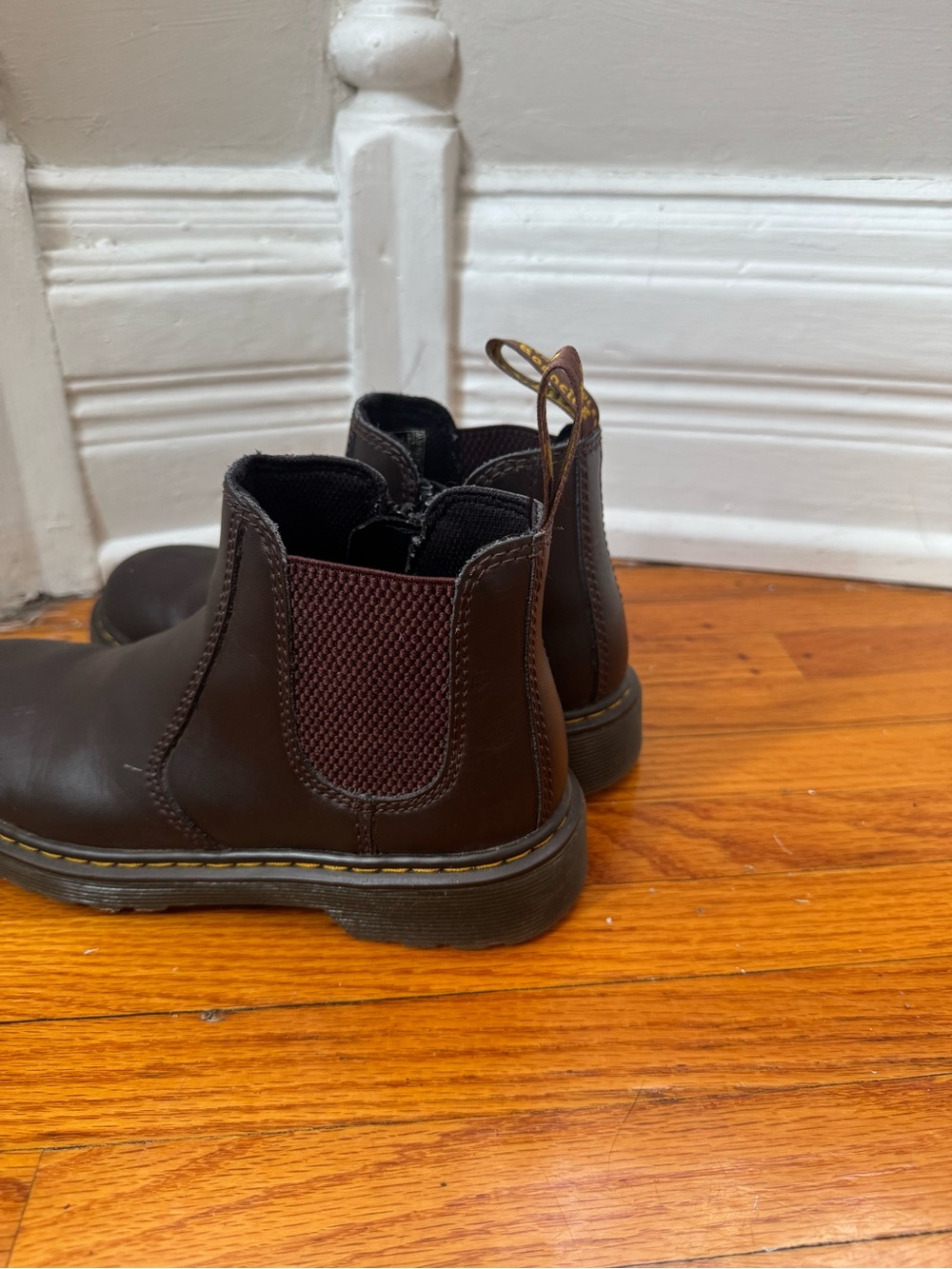 Brown Leather Doc Martens Ankle Boots Kids 3/Womens 5